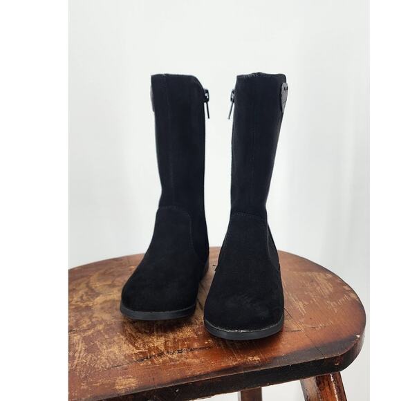 MK Michael Kors Anthem Toddler Black Zip Up Boots Size 7 - Picture 4 of 10
